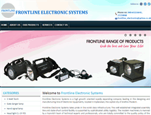 Tablet Screenshot of frontlineelectronicsystems.com